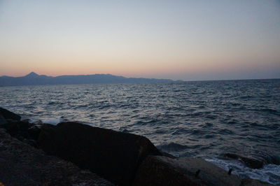 Scenic view of sea against sky