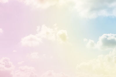 Low angle view of clouds in sky