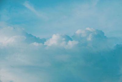 Low angle view of clouds in sky