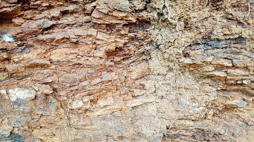 Full frame shot of cracked rock