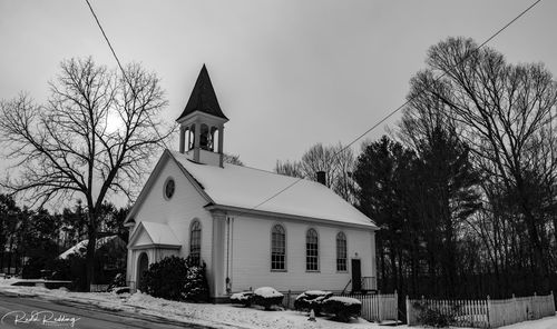 Built structure in winter