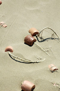 Close-up of sand on beach