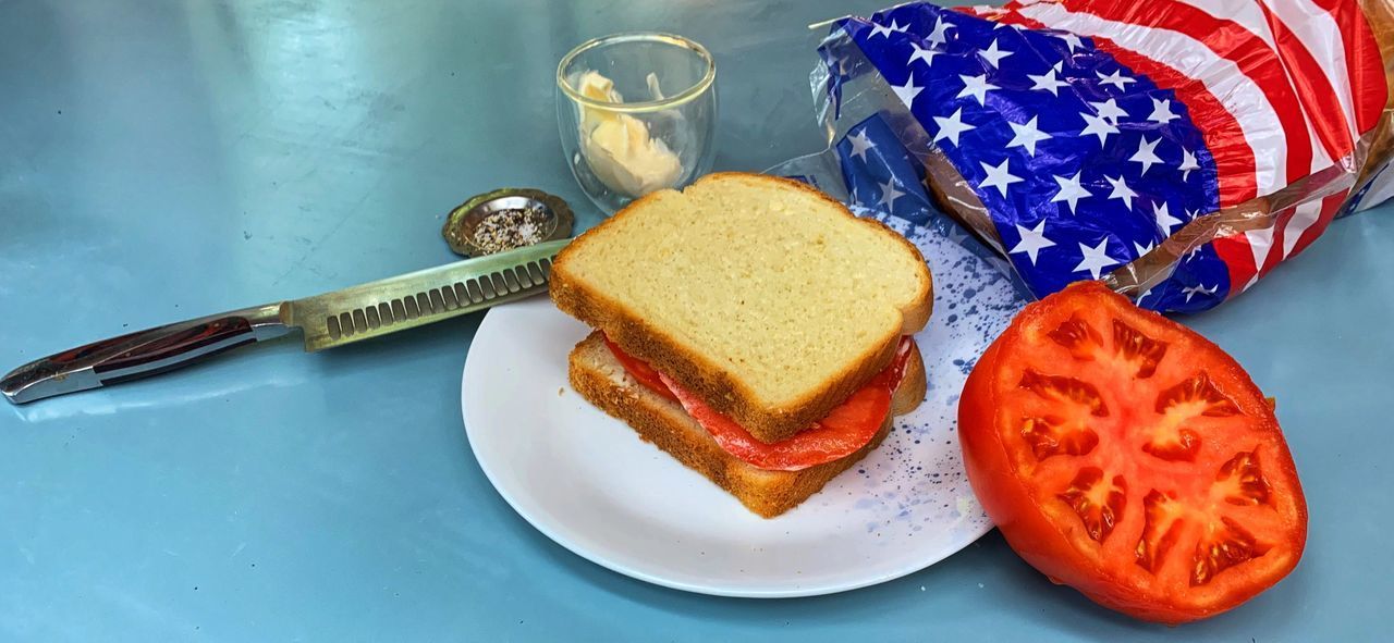 HIGH ANGLE VIEW OF BREAKFAST SERVED ON PLATE