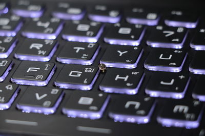 Full frame shot of computer keyboard