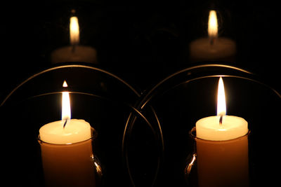 Two candles decorative 