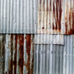 Full frame shot of rusty metal