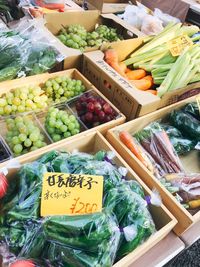 Close-up of fruits for sale in market