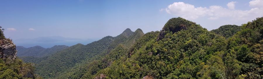 View of mountains from langkawi skybridge