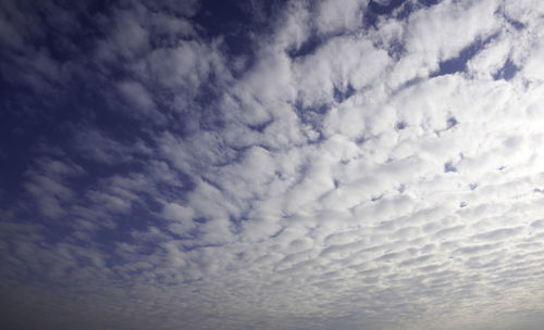 Low angle view of clouds in sky