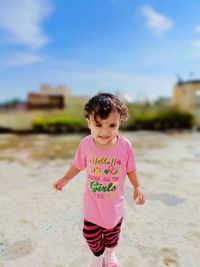 Cute girl on beach
