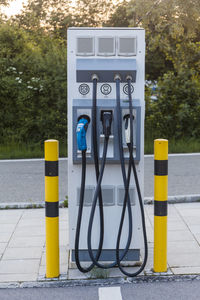 Electric vehicle charging station at the motorway