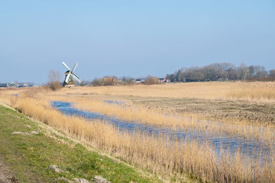 Scenic view of landscape against clear sky