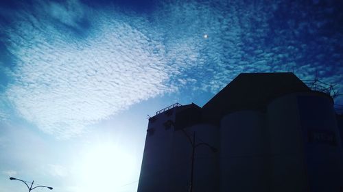 Low angle view of built structure against sky