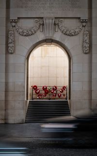 Entrance of historic building