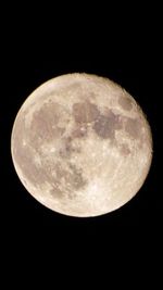 Low angle view of moon in sky