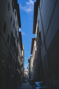 Low angle view of buildings against sky