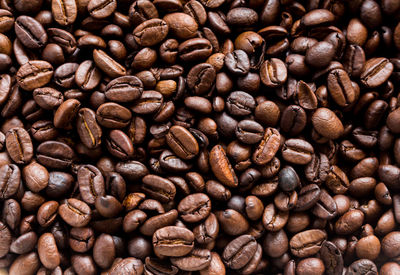 Full frame shot of coffee beans
