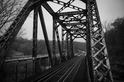 Railway bridge against sky