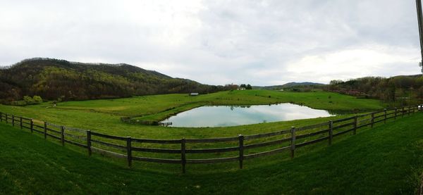 Scenic view of landscape against sky