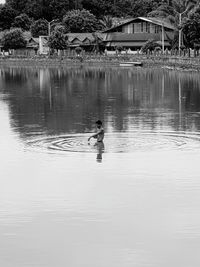 Boy in lake