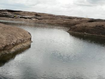 Scenic view of river against sky