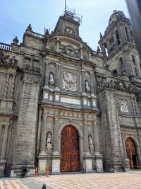 Low angle view of historical building