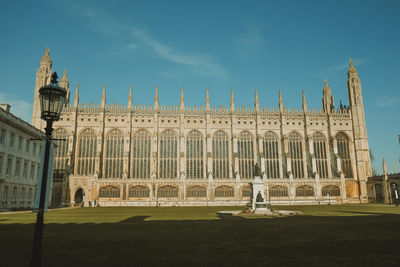 Low angle view of historical building against sky