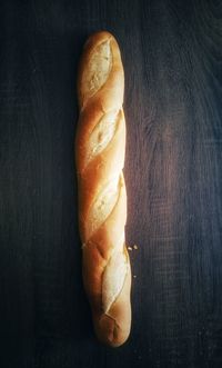 High angle view of bread on table