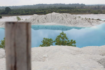 Scenic view of lake