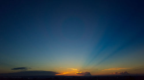 Scenic view of sky at sunset