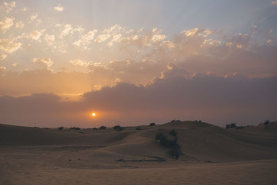 Scenic view of sky during sunset