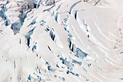 Panoramic view of snow covered land