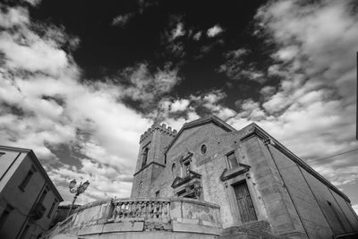 Low angle view of building against sky