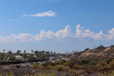 Panoramic shot of townscape against sky