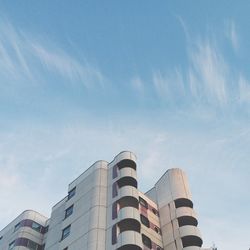 Low angle view of building against clear sky