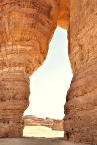 View of rock formations