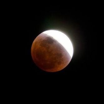 CLOSE-UP OF MOON IN SKY