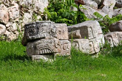 Low angle view of old ruins