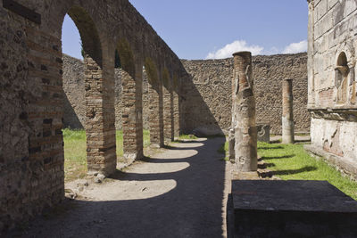 View of old ruin building