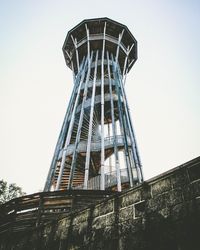 Low angle view of building against clear sky