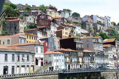 Buildings in city against sky