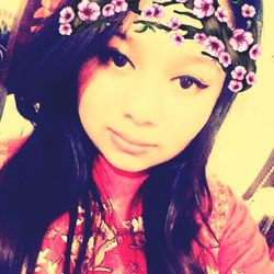 Portrait of young woman