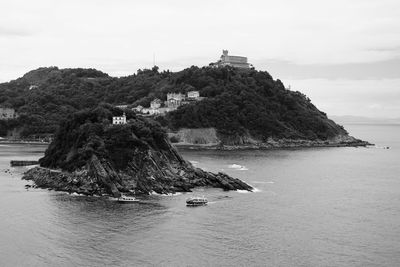 View of santa clara island against sky