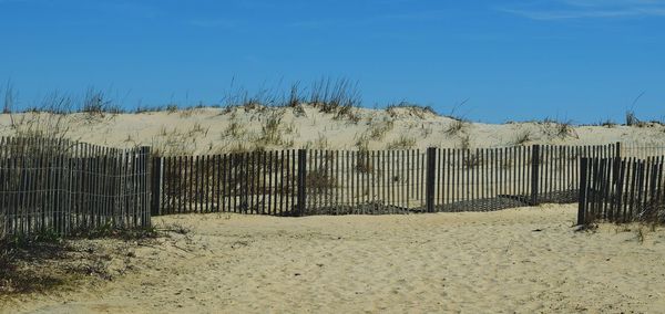 Scenic view of water against clear sky