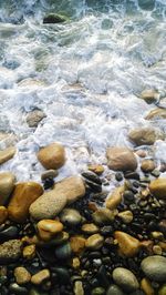 Pebbles on rocks