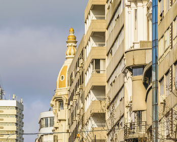 Low angle view of buildings against sky