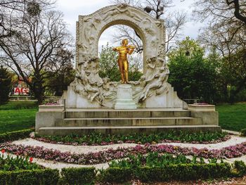 Statue in park