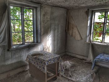 Interior of abandoned room