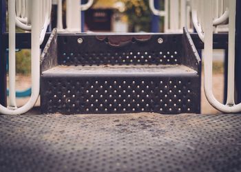 Close-up of steps