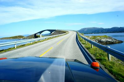 Road passing through landscape